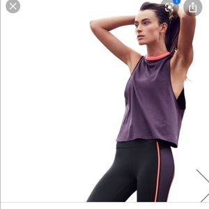 Sweaty Betty Flow Cropped Rib Trim Vest NWT XS